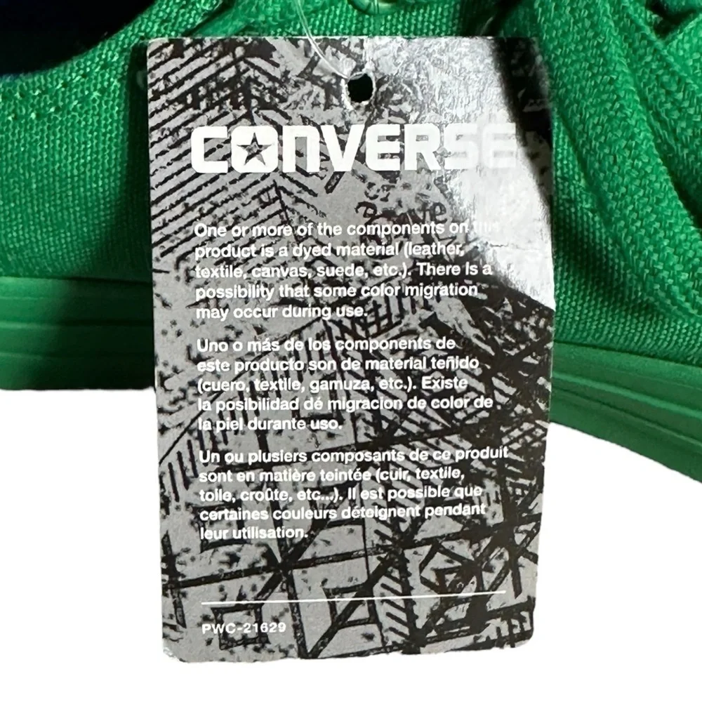 Converse Chuck Taylor All Star Low Top Brazil Flag Green Sneakers Unisex 7 9 NWT